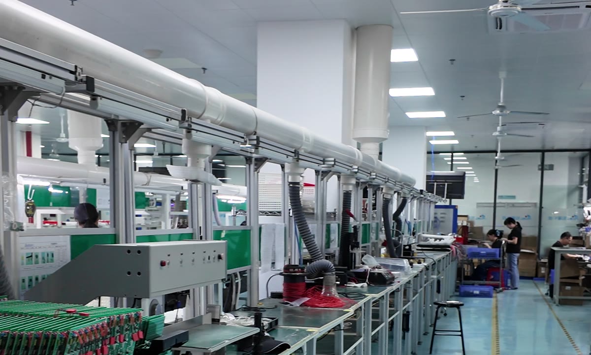 Production line at a manufacturing partner facility