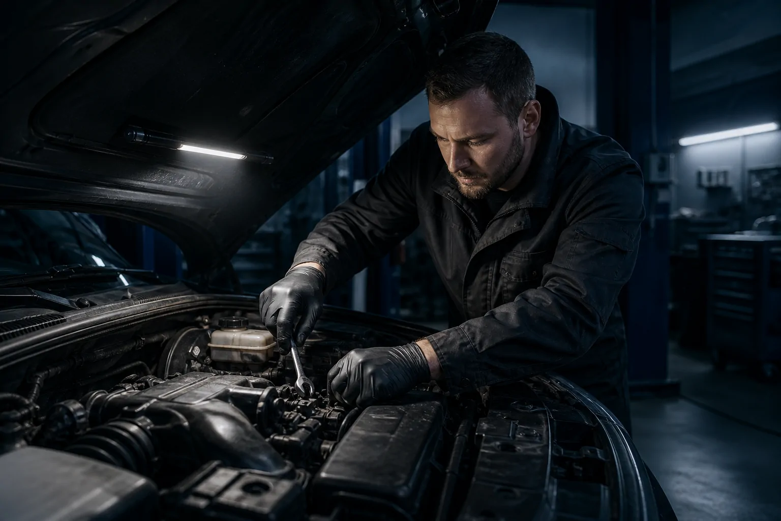 Vehicle repair lighting use case